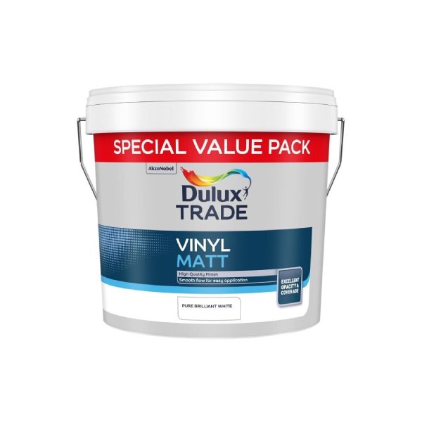 Dulux Trade Vinyl Matt Pure Brilliant White