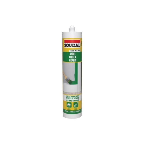 SOUDAL Акрилен уплътнител бял 280мл