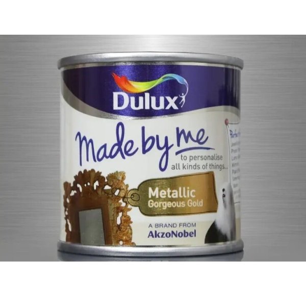Dulux Made By Me Hobby Craft Paint Метално злато 125мл