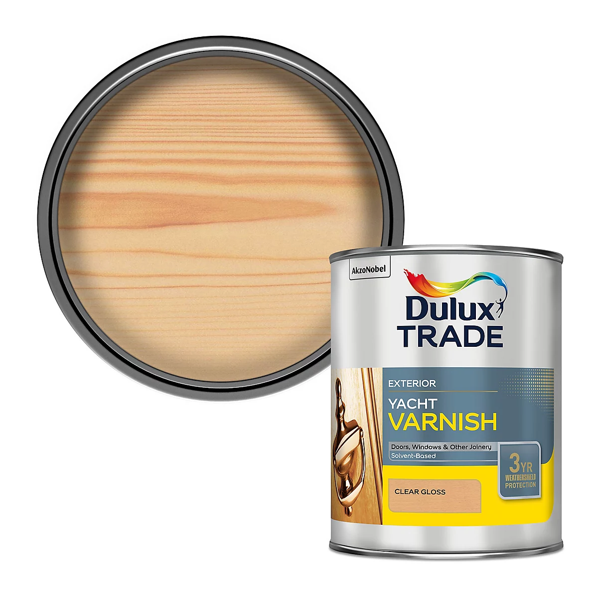 Dulux Trade Weathershield Yacht Clear Gloss лак за дърво, 1 л