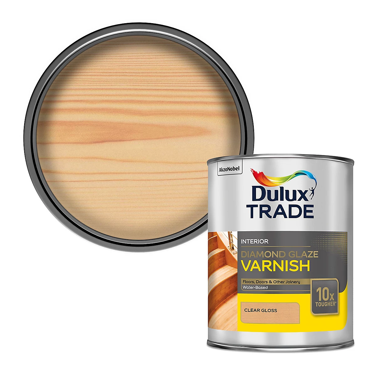 Dulux Trade Diamond Clear Gloss лак за дърво за под, 1 л